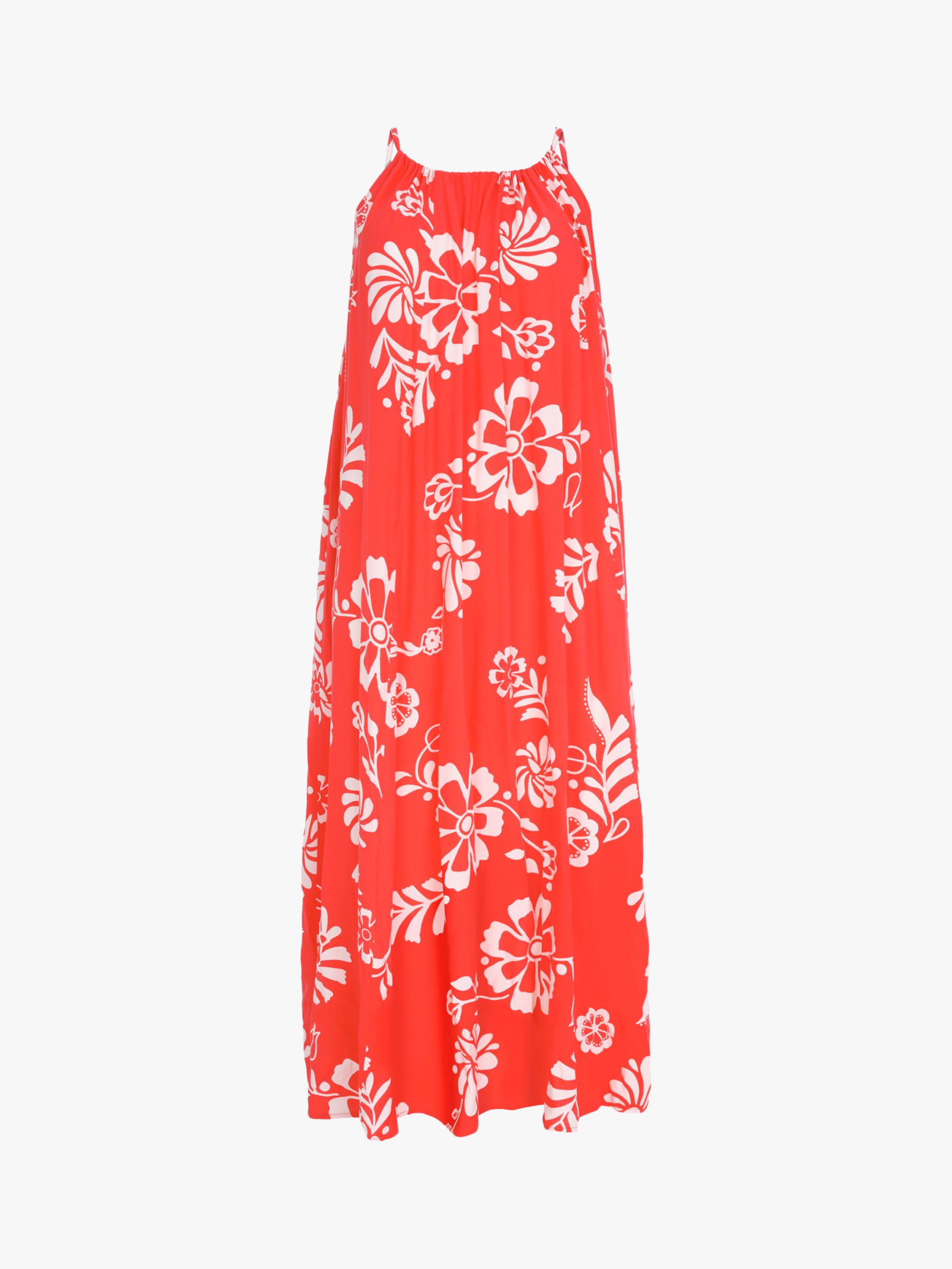 Mint Velvet Daphne Floral Maxi Dress, Red