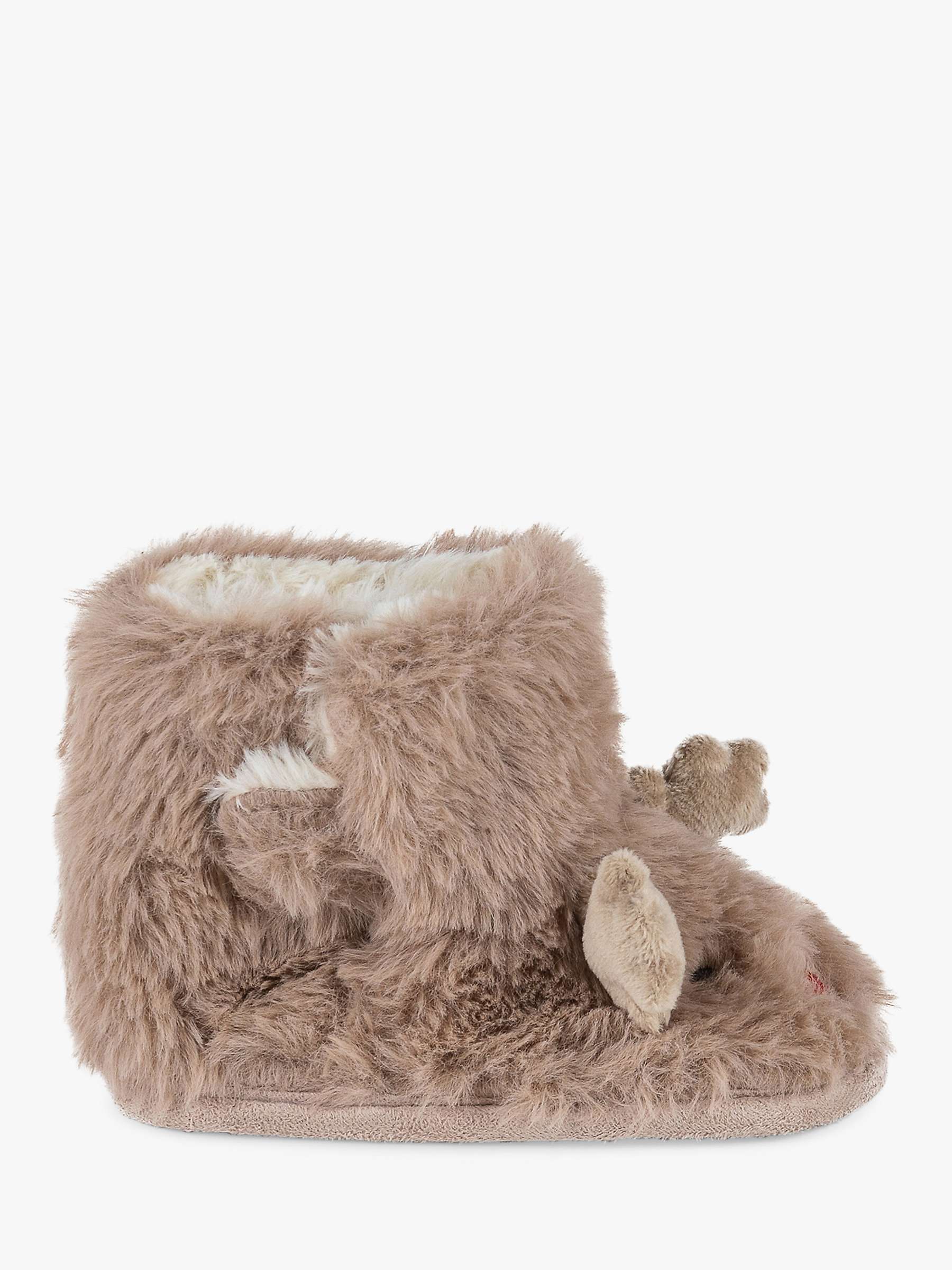 Buy totes Kids' Fluffy Reindeer Slippers Online at johnlewis.com