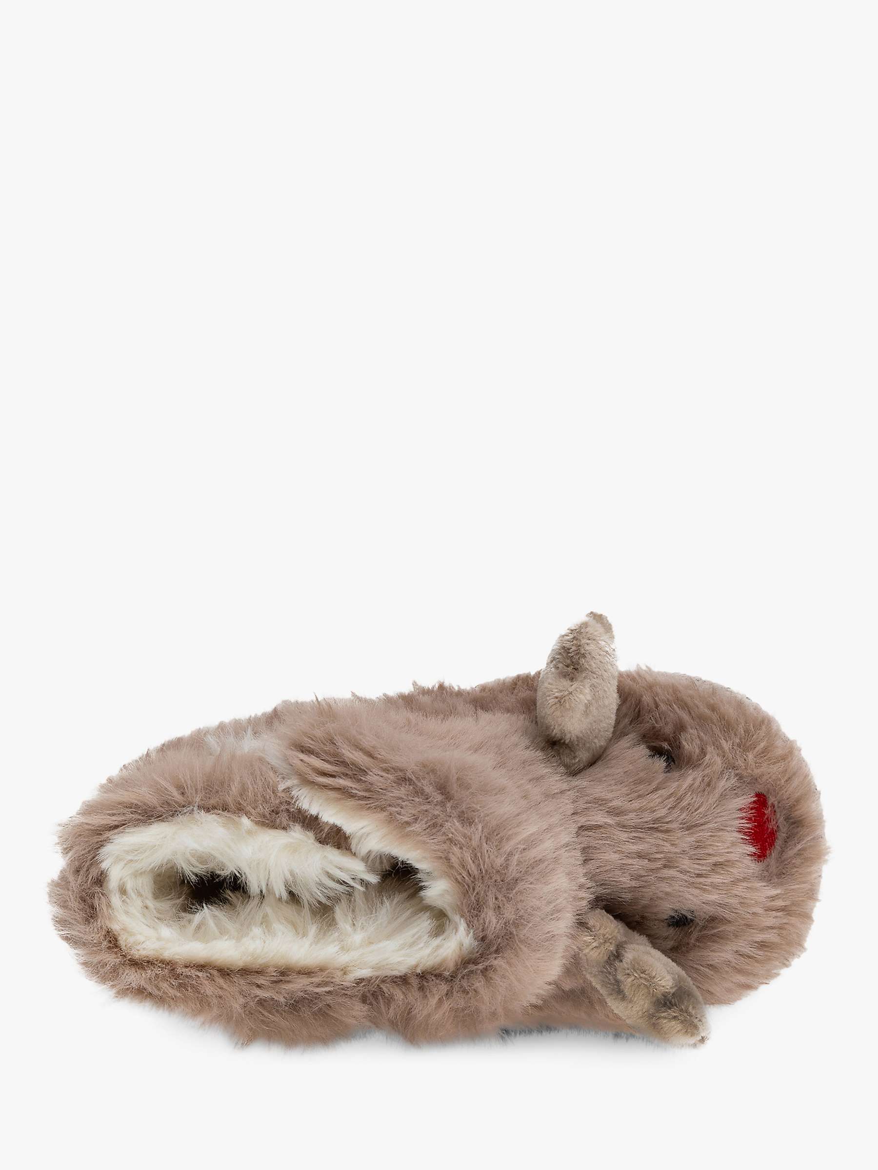Buy totes Kids' Fluffy Reindeer Slippers Online at johnlewis.com