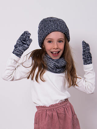 totes Kids' Hat, Gloves & Snood Gift Set, Navy