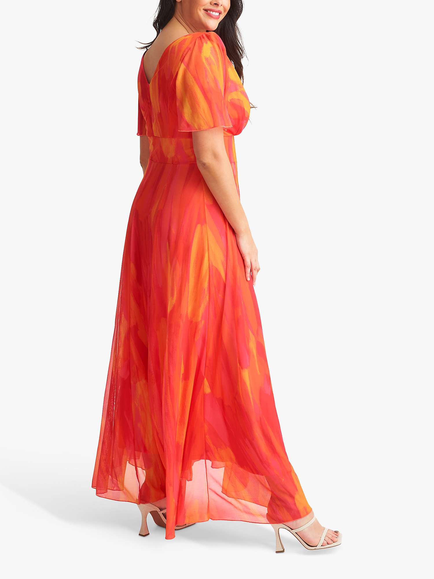Buy Scarlett & Jo Isabelle Abstract Print Float Sleeve Maxi Dress Online at johnlewis.com