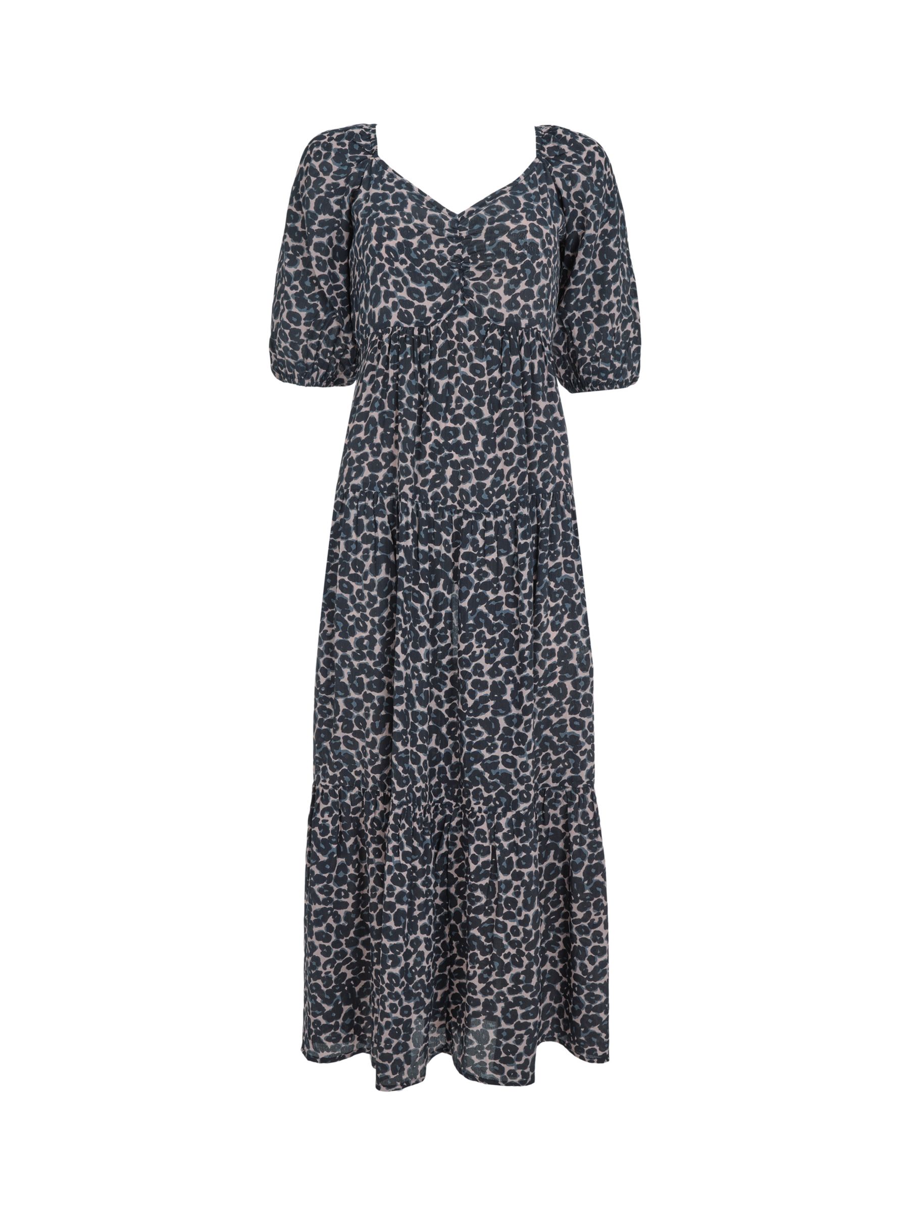 Mint Velvet Millie Leopard Print Boho Maxi Dress, Multi, 6