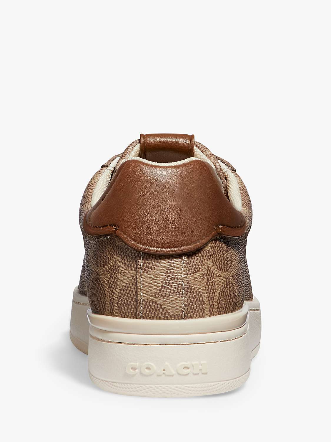 Buy Coach Lowline Logo Lace Up Casual Shoes, Tan Online at johnlewis.com