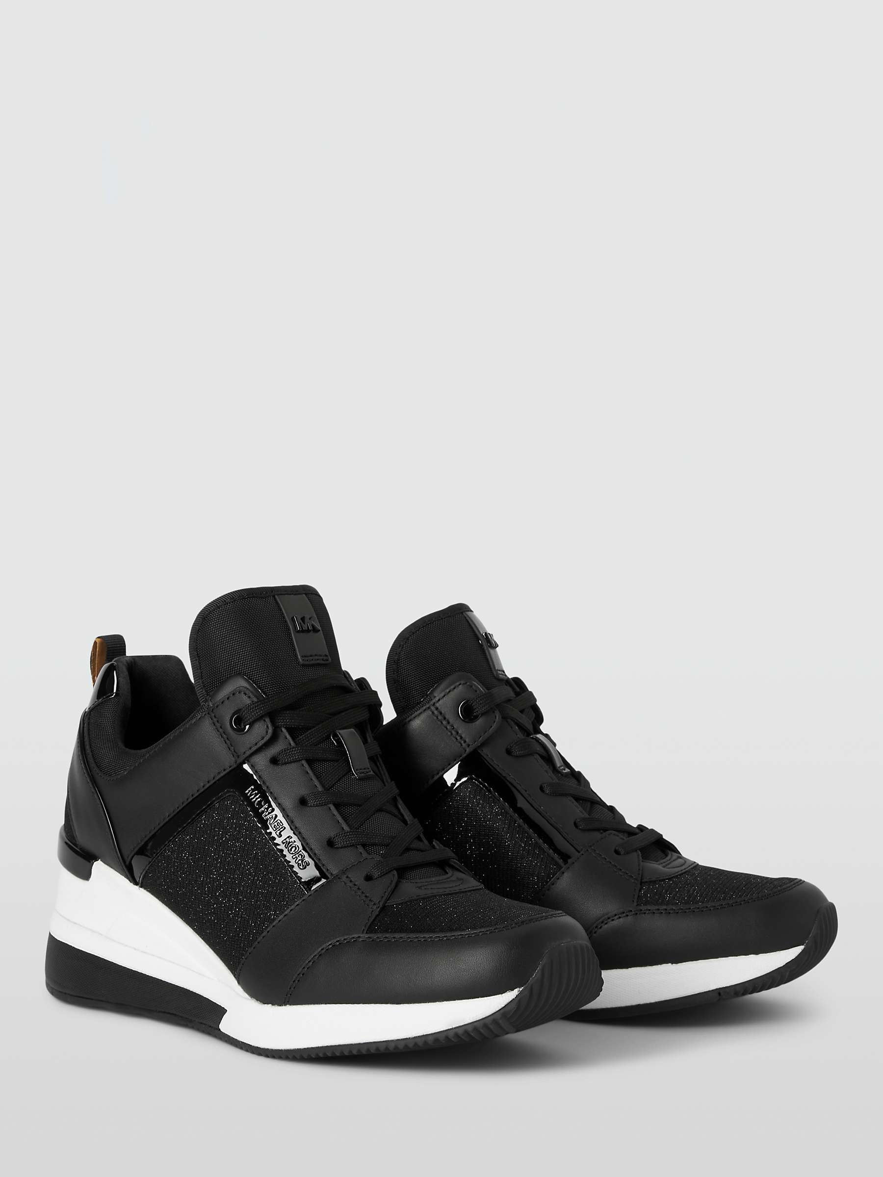 Buy Michael Kors Georgie Leather Wedge Heel Trainers Online at johnlewis.com