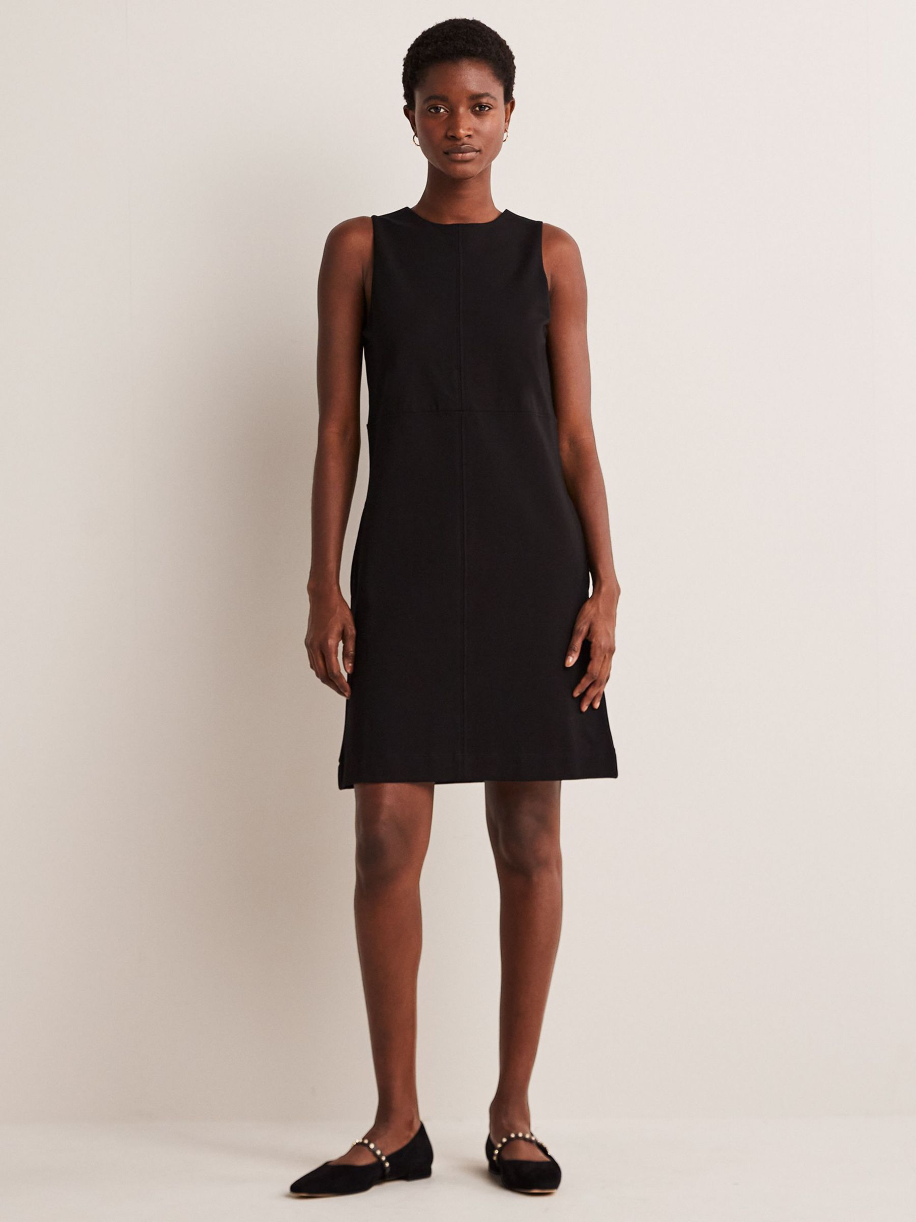 Boden Jersey Shift Dress Black At John Lewis And Partners