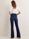 Boden High Rise Flared Jeans, Dark Vintage Blue