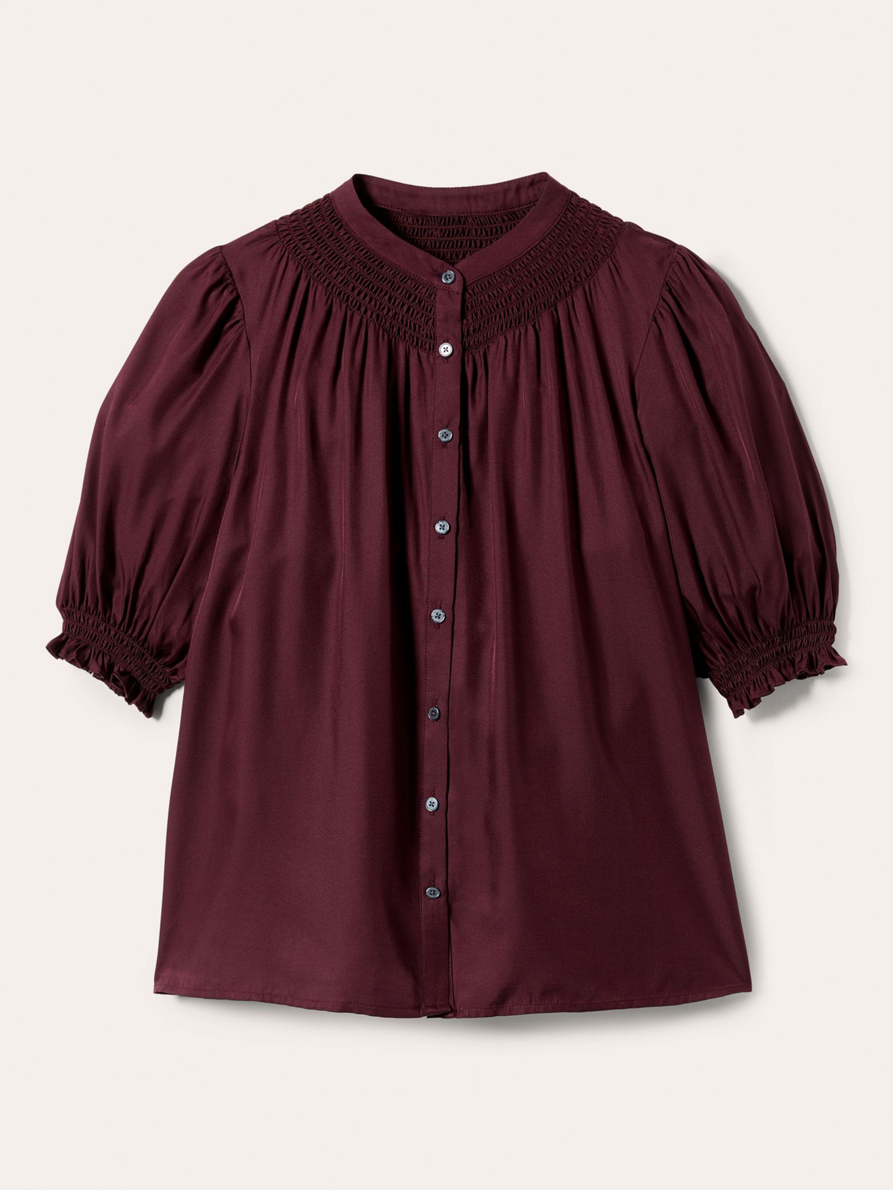 Boden Silk Blouse, Mulled Wine at John Lewis & Partners