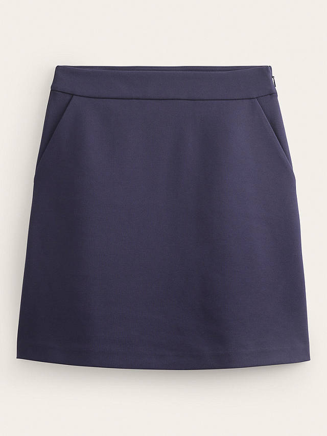 Boden Jersey Mini Skirt, Navy
