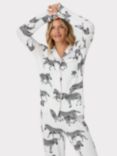 Chelsea Peers Zebra Print Recycled Long Pyjamas