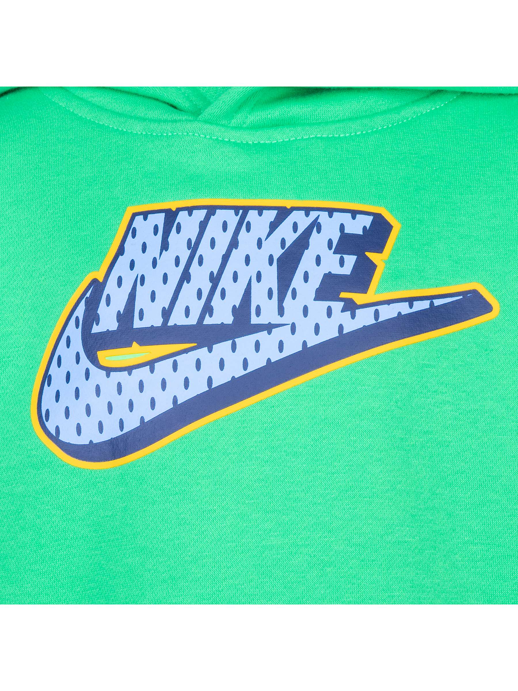 Buy Nike Kids' Spot Logo Hoodie, Green Online at johnlewis.com