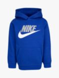 Nike Kids' Logo Hoodie, Royal Blue