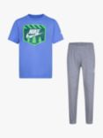 Nike Kids' Logo T-Shirt & Joggers Set, Grey