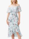 Adrianna Papell Floral Midi Dress, Mint/Multi