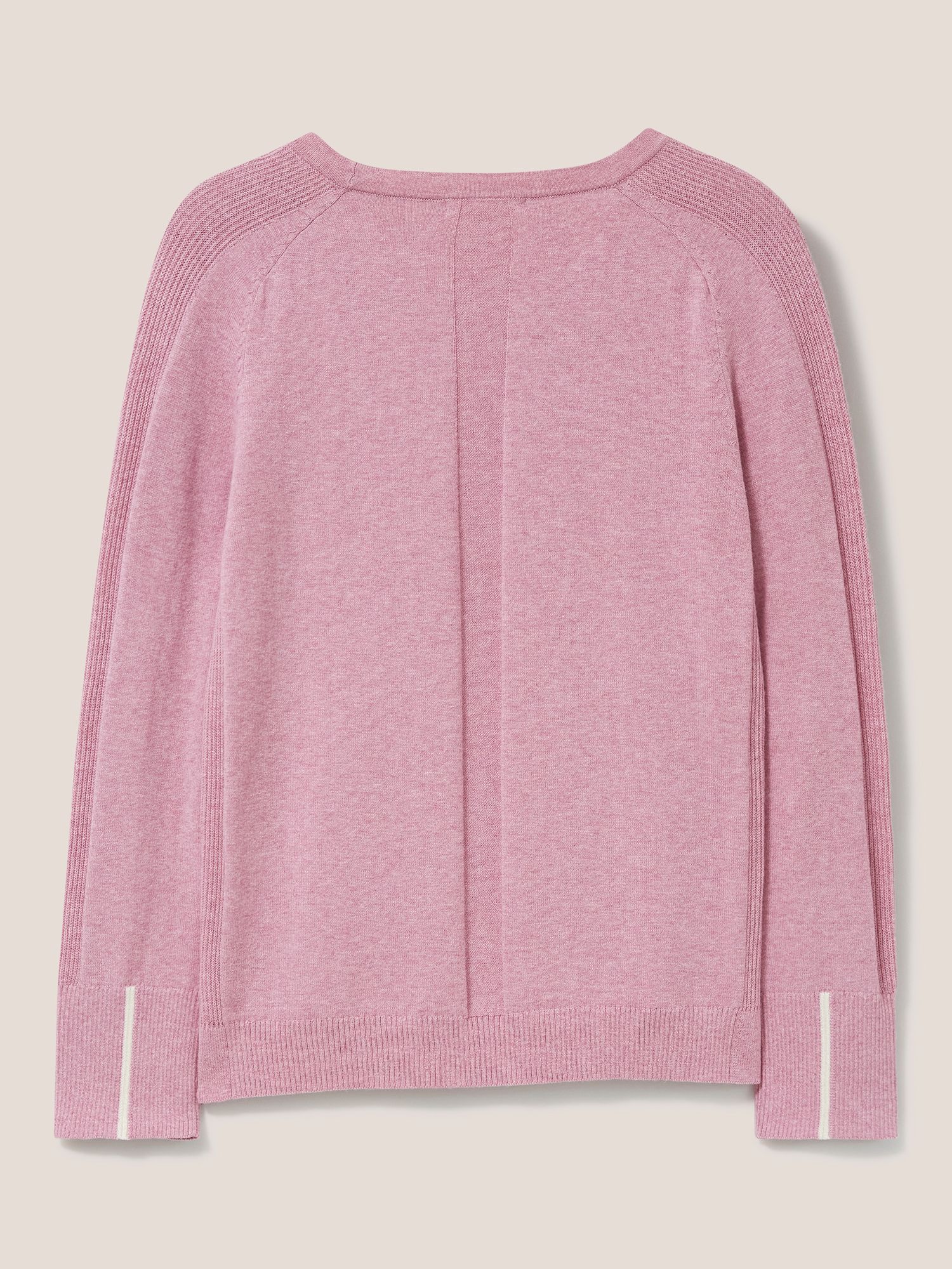 White Stuff Urban Crew Neck Jumper, Dusky Pink at John Lewis & Partners