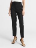 Reiss Haisley Wool Blend Tailored Trousers, Black