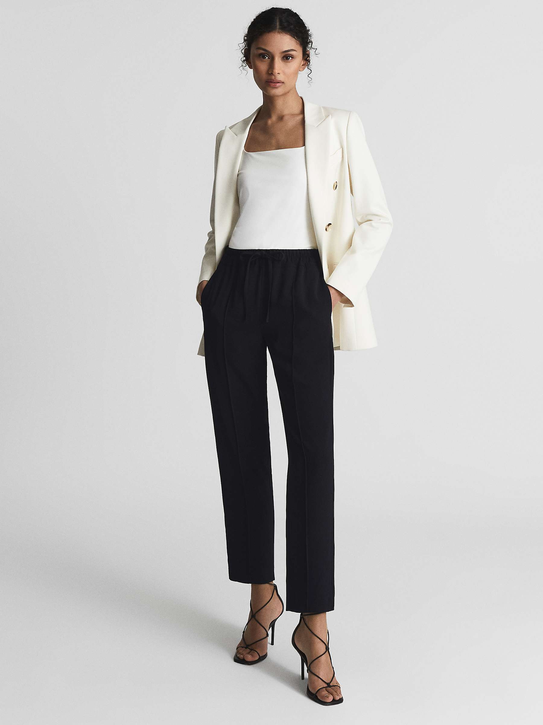 Buy Reiss Hailey Cropped Trousers Online at johnlewis.com