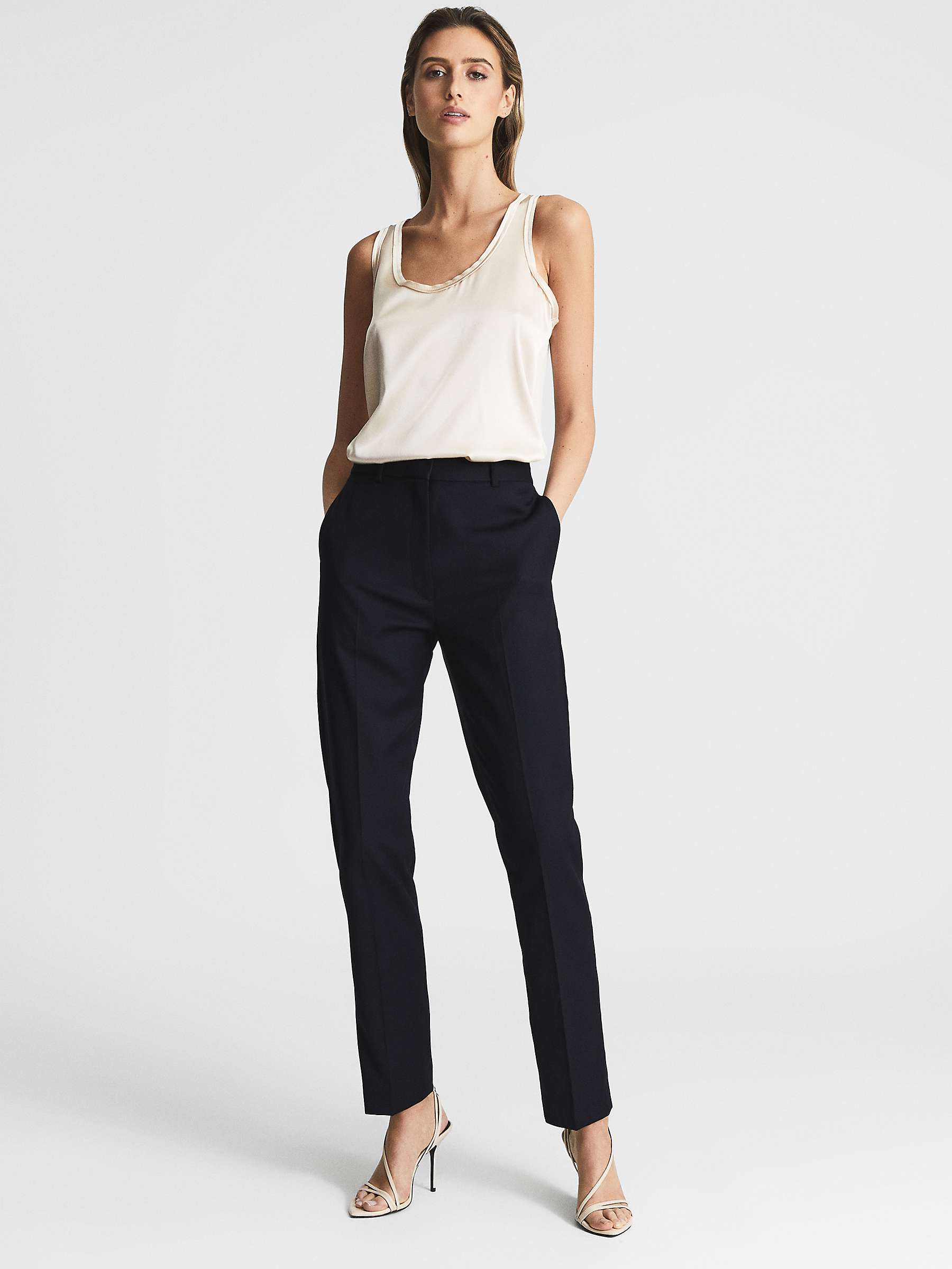 Buy Reiss Haisley Wool Blend Tailored Trousers Online at johnlewis.com