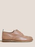 White Stuff Thistle Leather Brogues, Pink