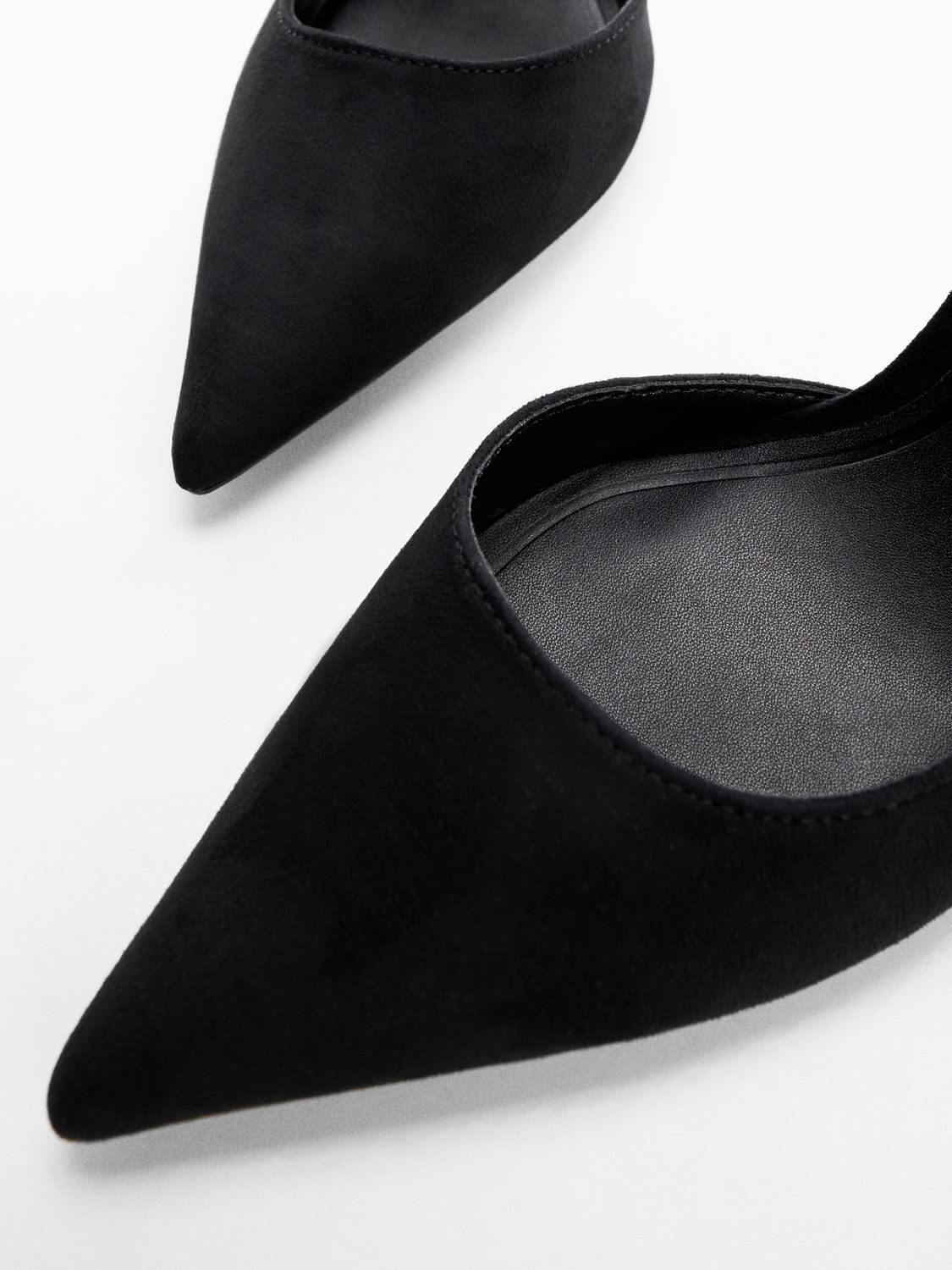 Mango Audrey Stiletto Heel Court Shoes, Black at John Lewis & Partners