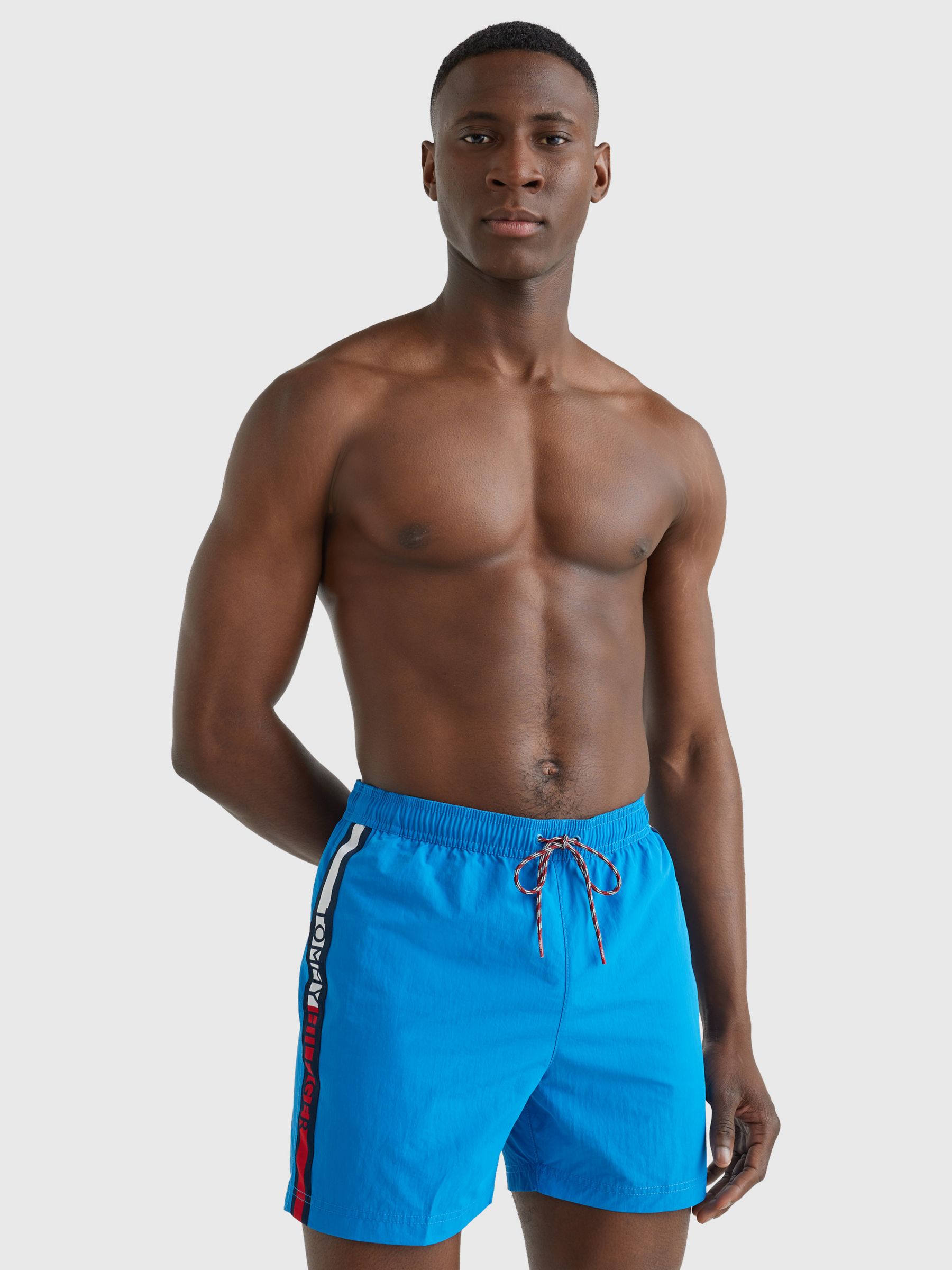 dybde fordel Omvendt Tommy Hilfiger Recycled Nylon Swim Shorts, Island Blue, S