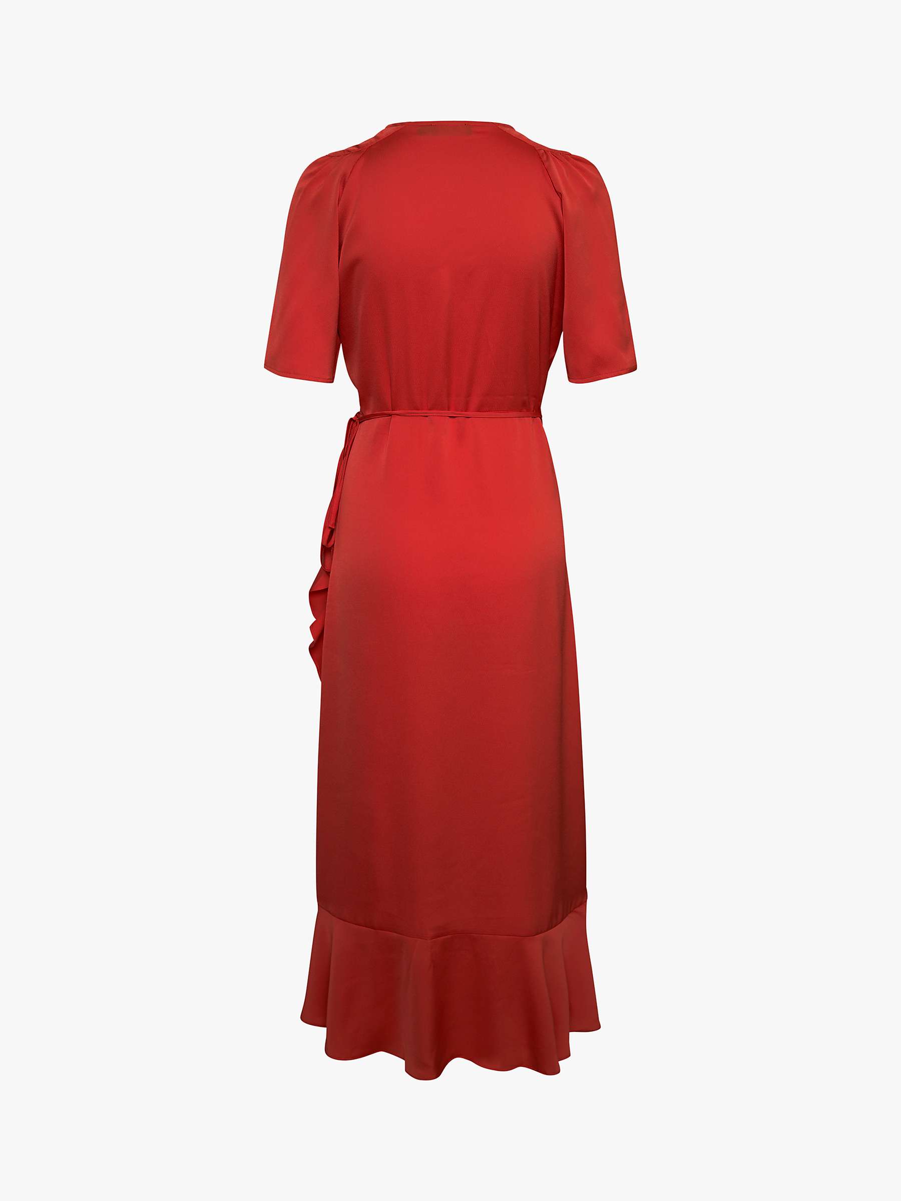Buy Soaked In Luxury Karven Short Sleeve Midi Wrap Dress, Baked Apple Online at johnlewis.com