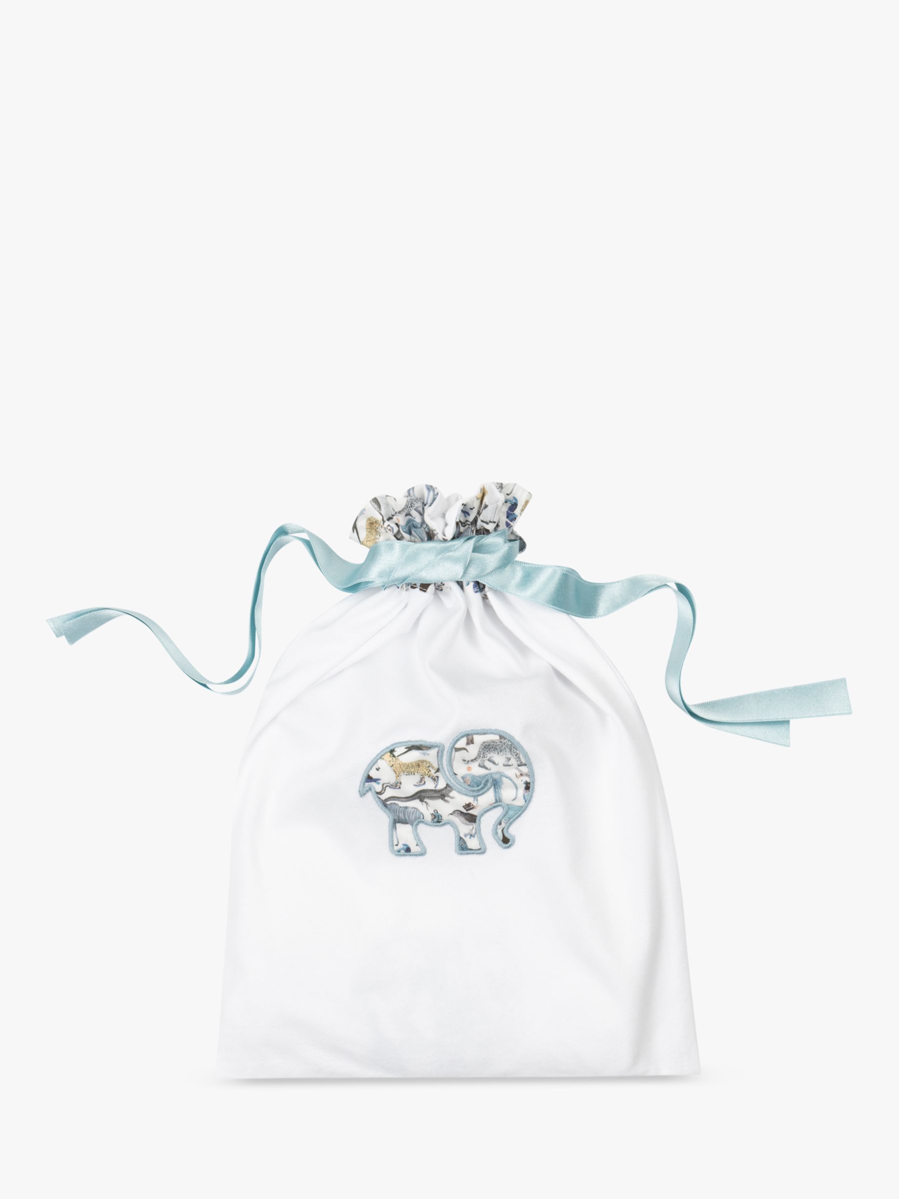 Buy Trotters Baby Liberty Print Elephant Zoo Print Sleepsuit & Gift Bag Set, White Online at johnlewis.com