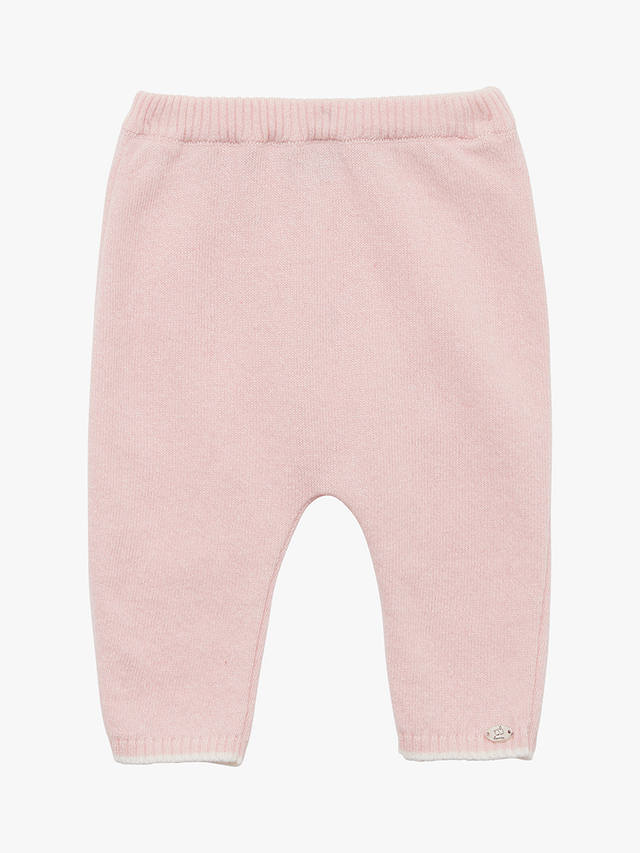 Trotters Baby Jemima Duck Cashmere Blend Leggings, Pale Pink