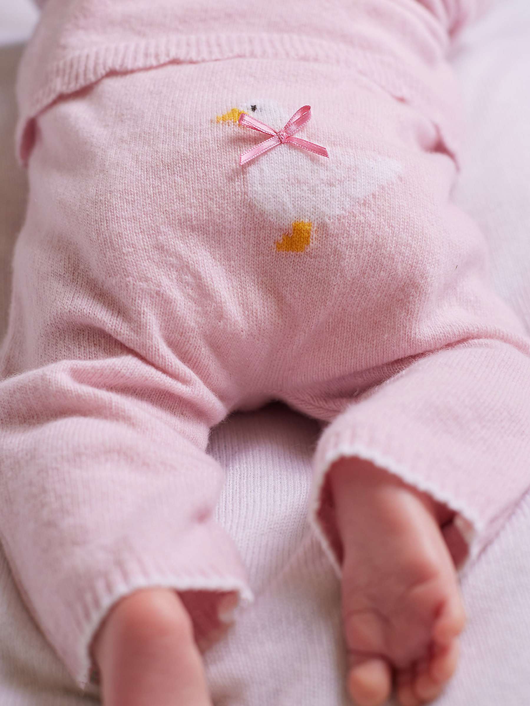 Buy Trotters Baby Jemima Duck Cashmere Blend Leggings, Pale Pink Online at johnlewis.com