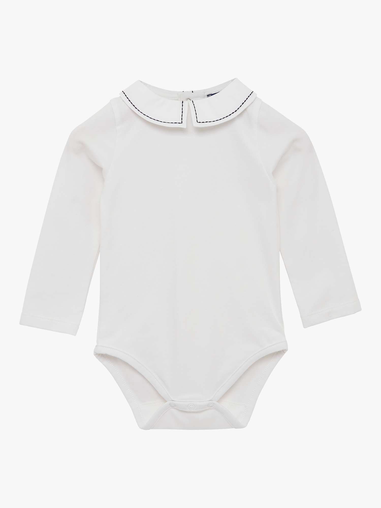 Buy Trotters Baby Monty Stitched Eton Collar Jersey Bodysuit Online at johnlewis.com
