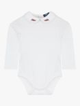 Trotters Baby Milo Car Jersey Bodysuit, White