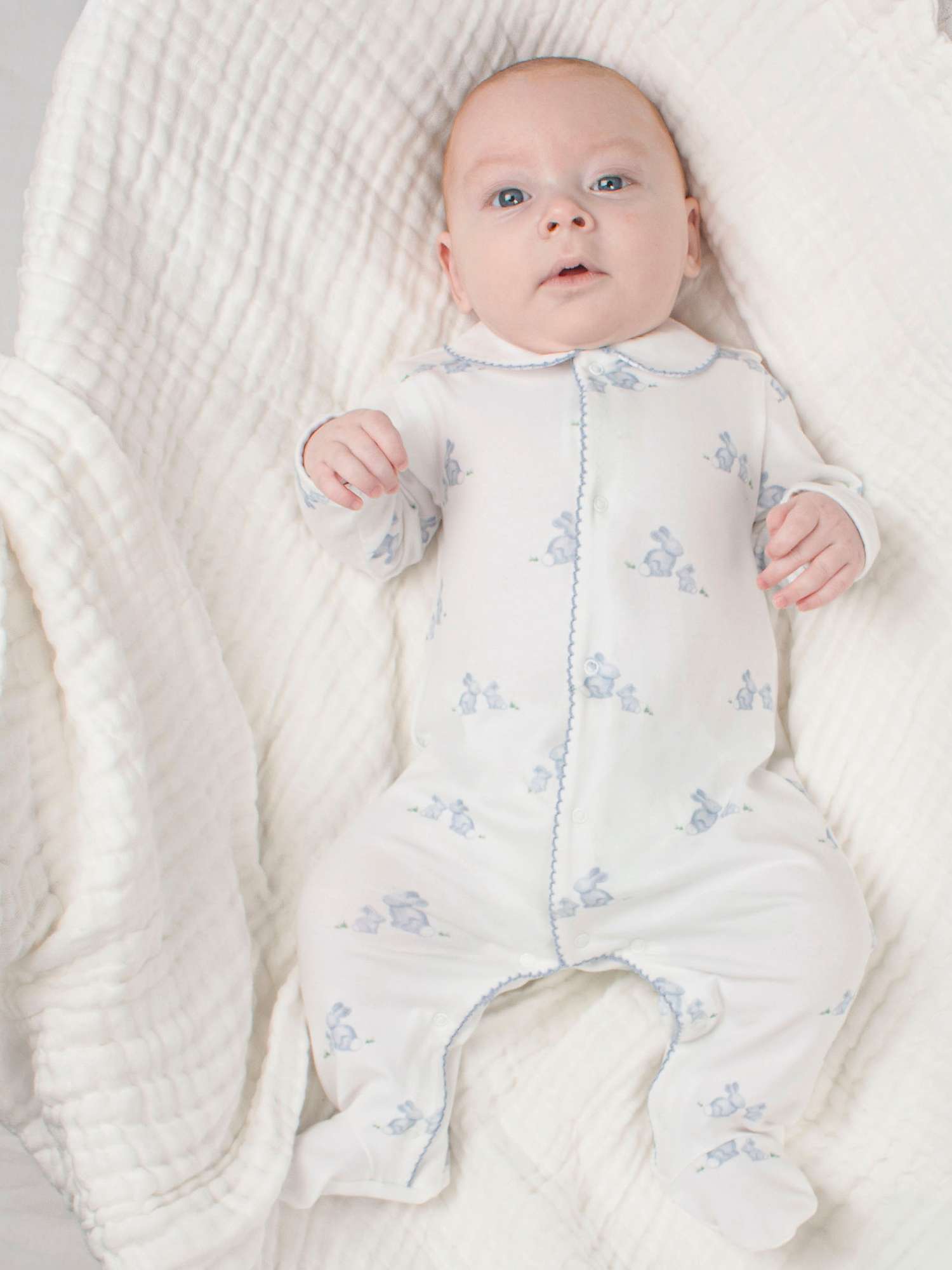 Buy Trotters Lapinou Baby Organic Cotton Bunny All-In-One Online at johnlewis.com