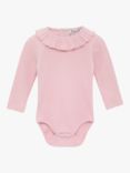 Trotters Baby Grace Willow Collar Bodysuit, Dusty Pink