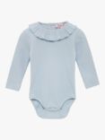 Trotters Baby Grace Willow Collar Bodysuit, Pale Blue