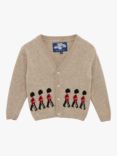 Trotters Baby Guradsman Cashmere Blend Cardigan, Oatmeal