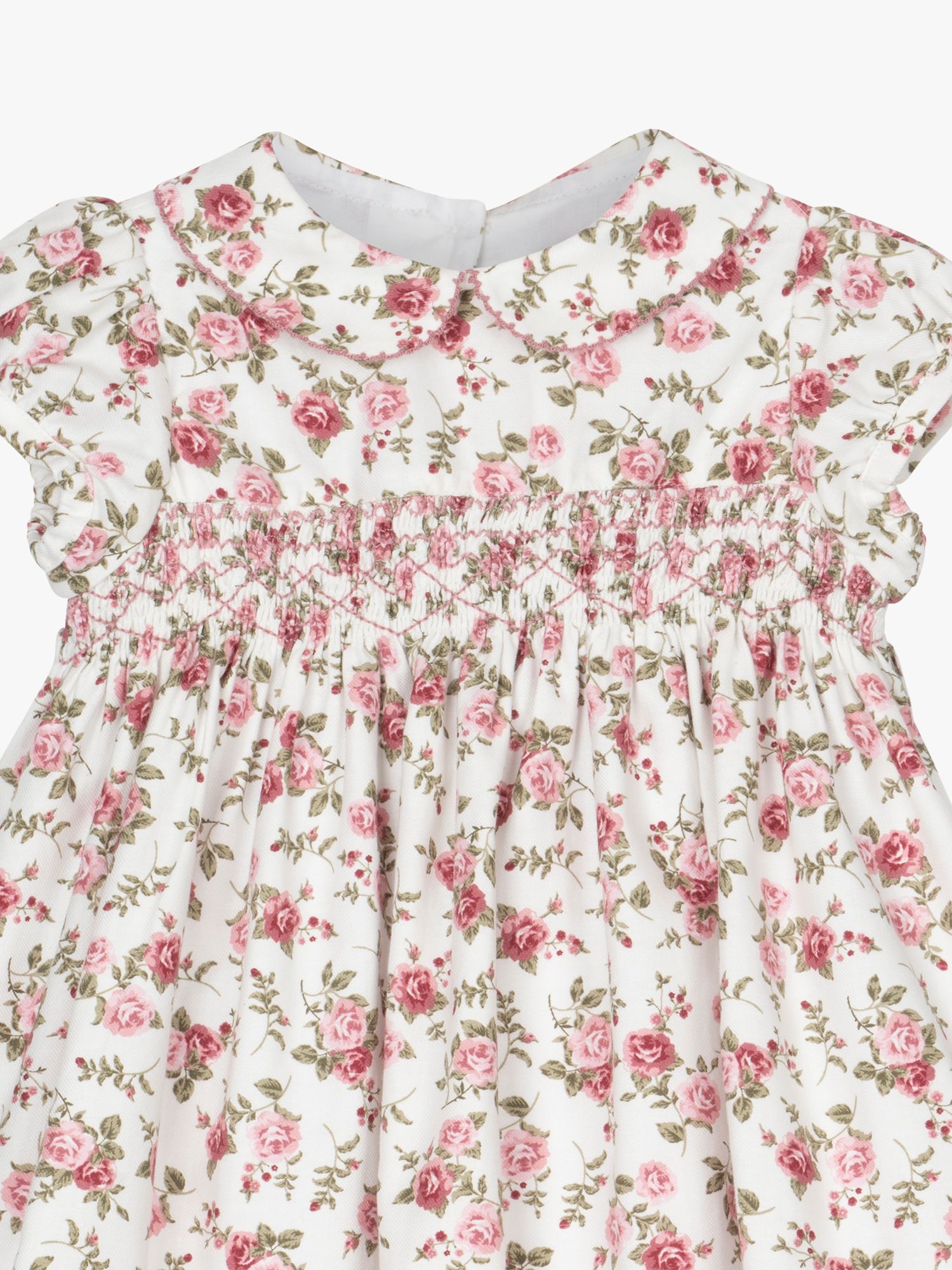 Buy Trotters Confiture Baby Arabella Rose Smocked Dress Online at johnlewis.com