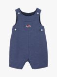 Trotters Baby Archie Embroidered Car Romper, Navy/Henry