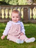 Trotters Baby Jemima Dungarees, Dusty Pink