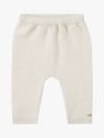Trotters Baby Little Cosy Knitted Cashmere Blend Trousers, Off White