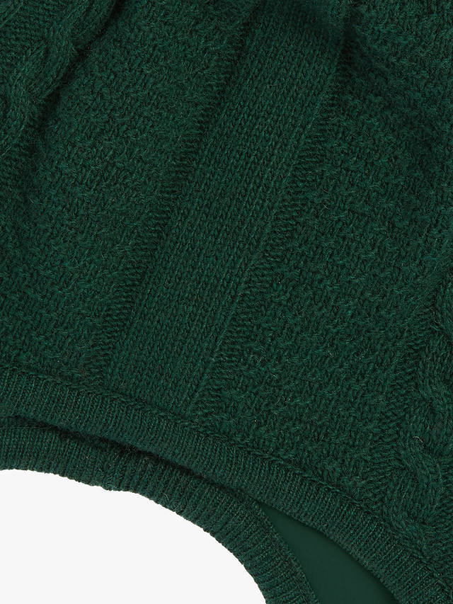 Trotters Kids' Jamie Aran Knit Pom Pom Cashmere Blend Hat, Green