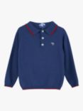 Trotters Kids' Wilfred Polo Cashmere Blend Jumper