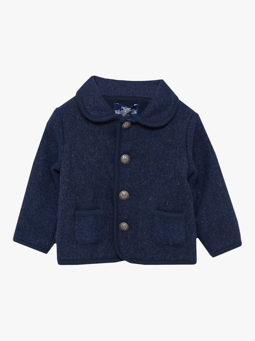 Trotters Kids' Harrison Smart Jacket, French Navy at John Lewis & Partners