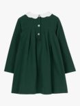Trotters Kids' Anna Petal Long Sleeve Dress, Green