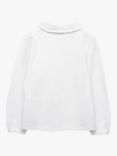 Trotters Kids' Beatrice Peter Pan Collar Blouse, White