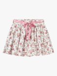 Trotters Kids' Arabella Organic Cotton Rose Print Skirt