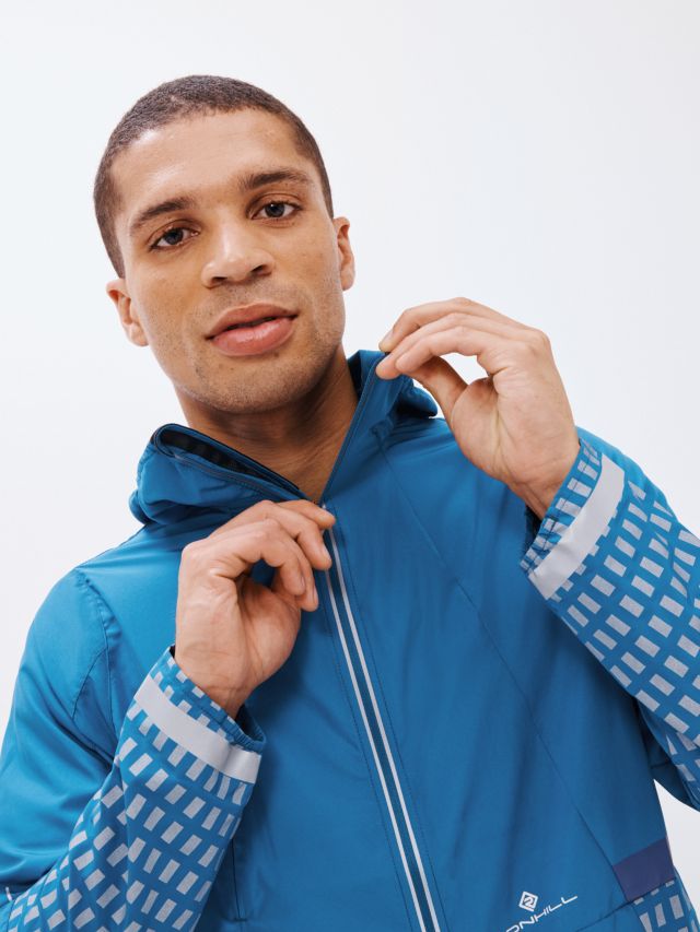 Ronhill Tech Afterhours Men's Running Jacket, Admiral/Limestone