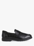 Geox Spherica Wide Fit EC11 Leather Loafers, Black