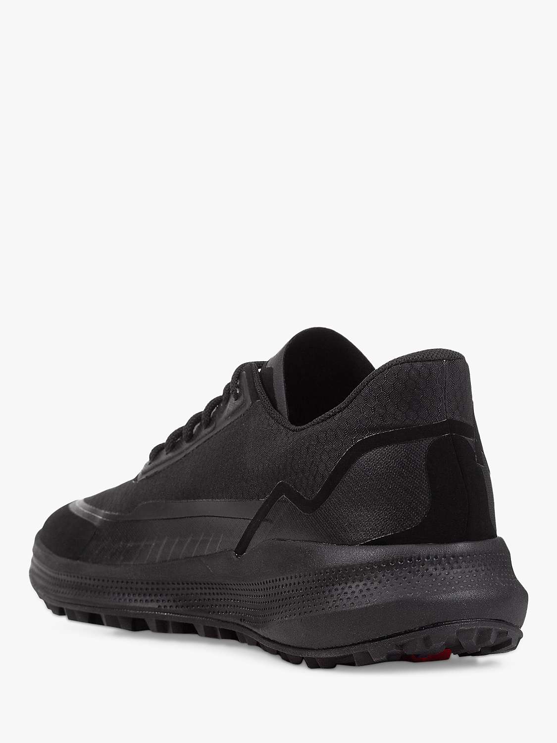 Geox PG1X Amphibiox Textured Trainers, Black at John Lewis & Partners