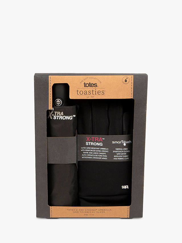 totes Men's Gloves And X-tra Strong Umbrella Gift Set