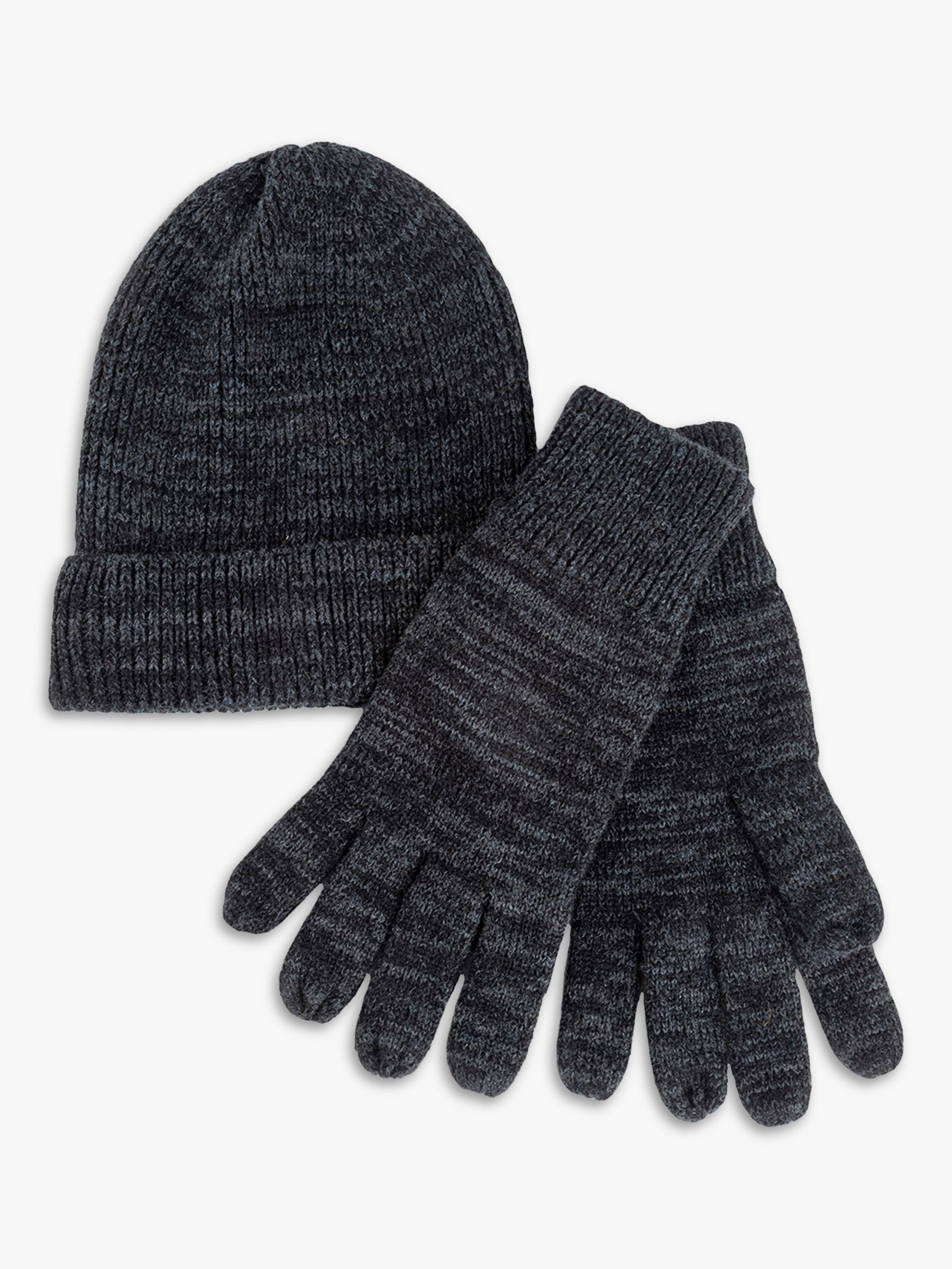 totes Knitted Hat And Gloves Set, Navy at John Lewis & Partners