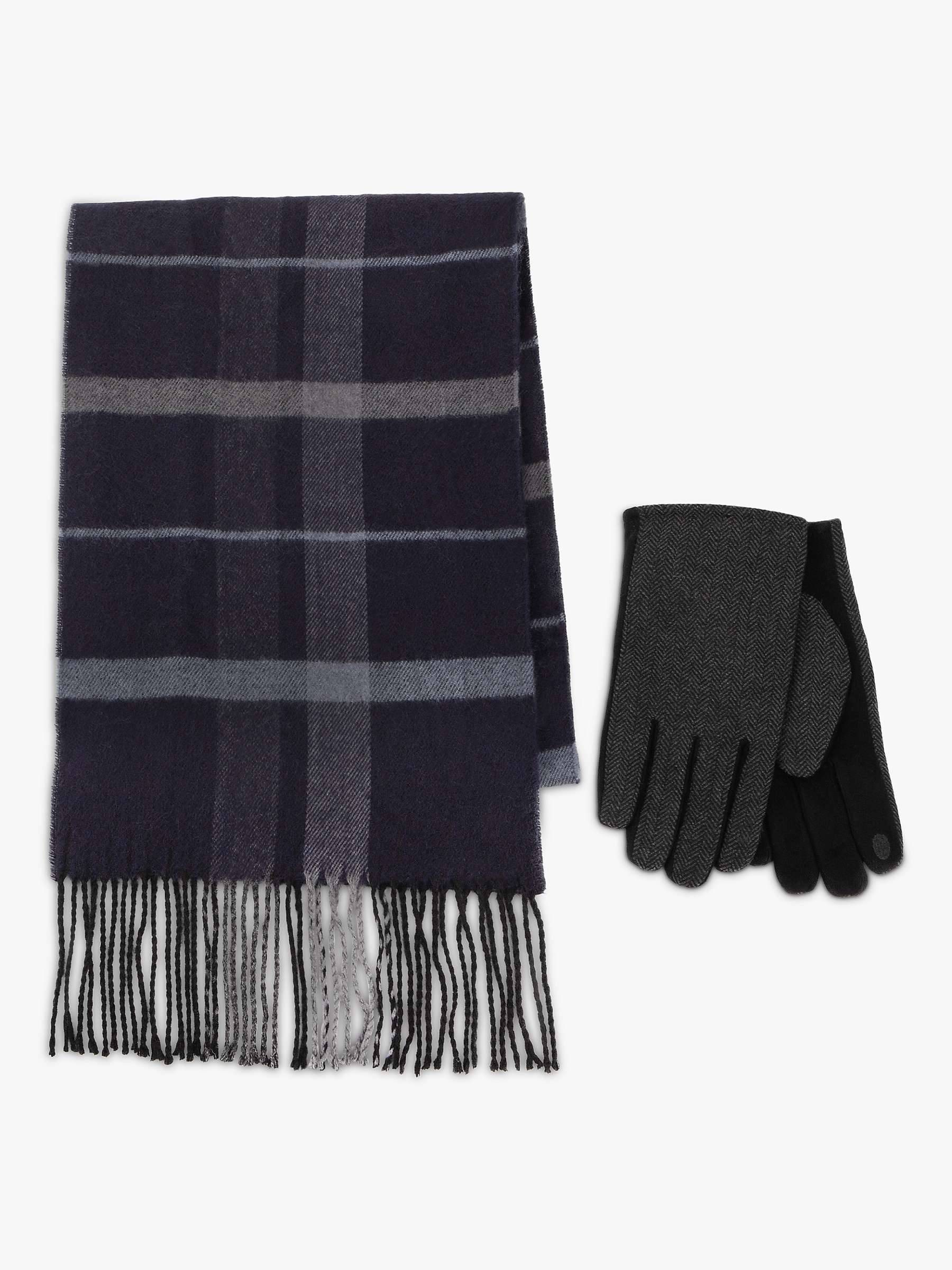 Buy totes Check Scarf and Gloves Set, Multi Online at johnlewis.com